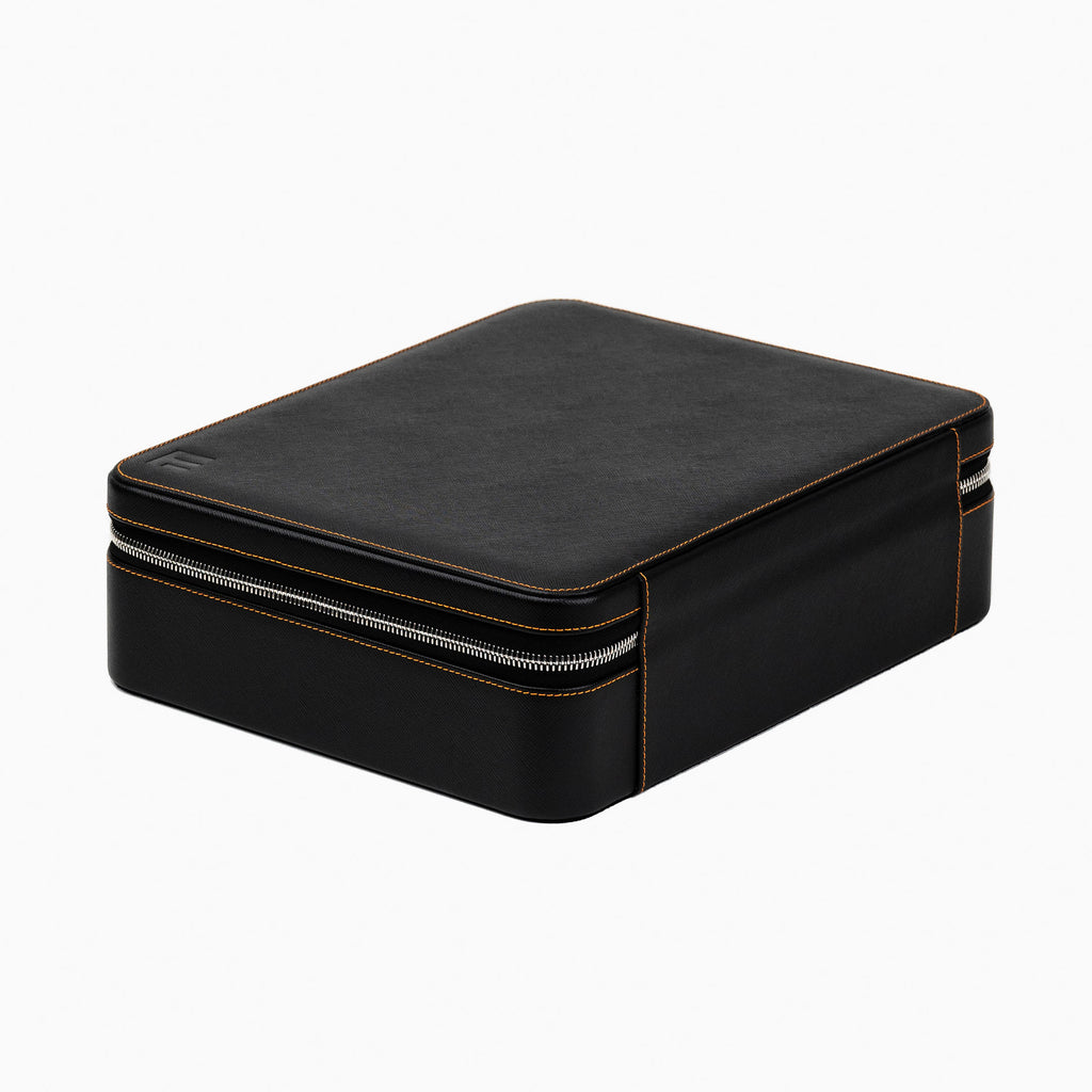 Black Saffiano Watch Box – 10 Watches