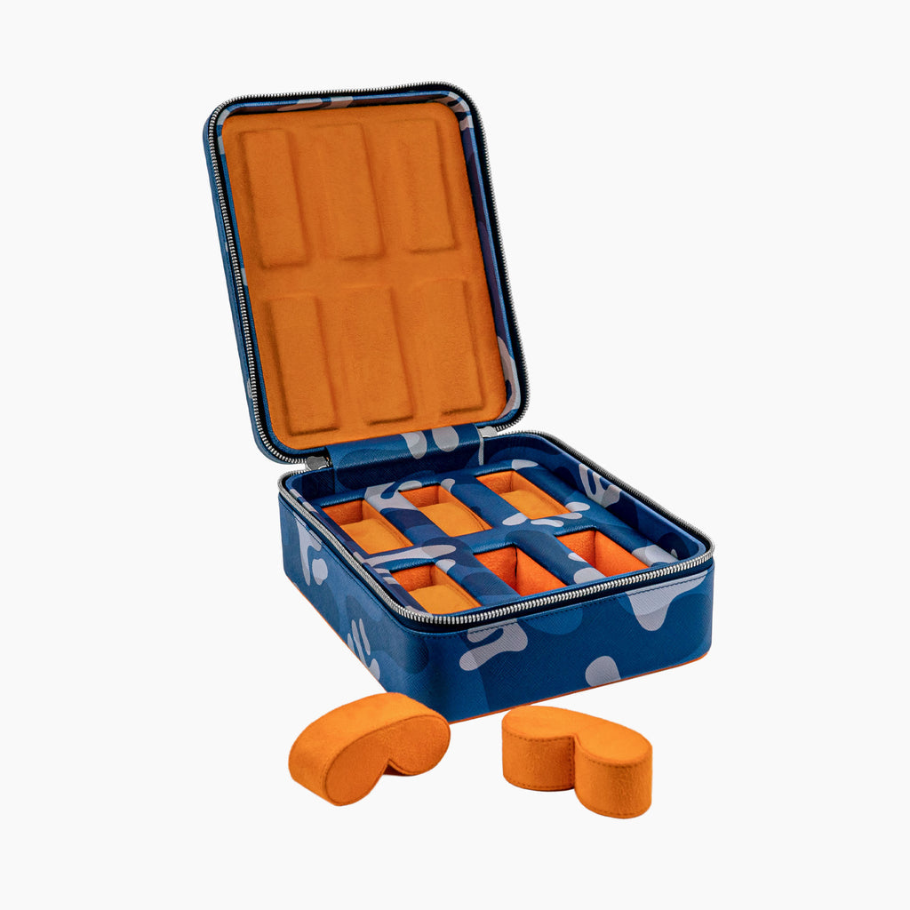 Blue Camo Watch Box – 6 Watches