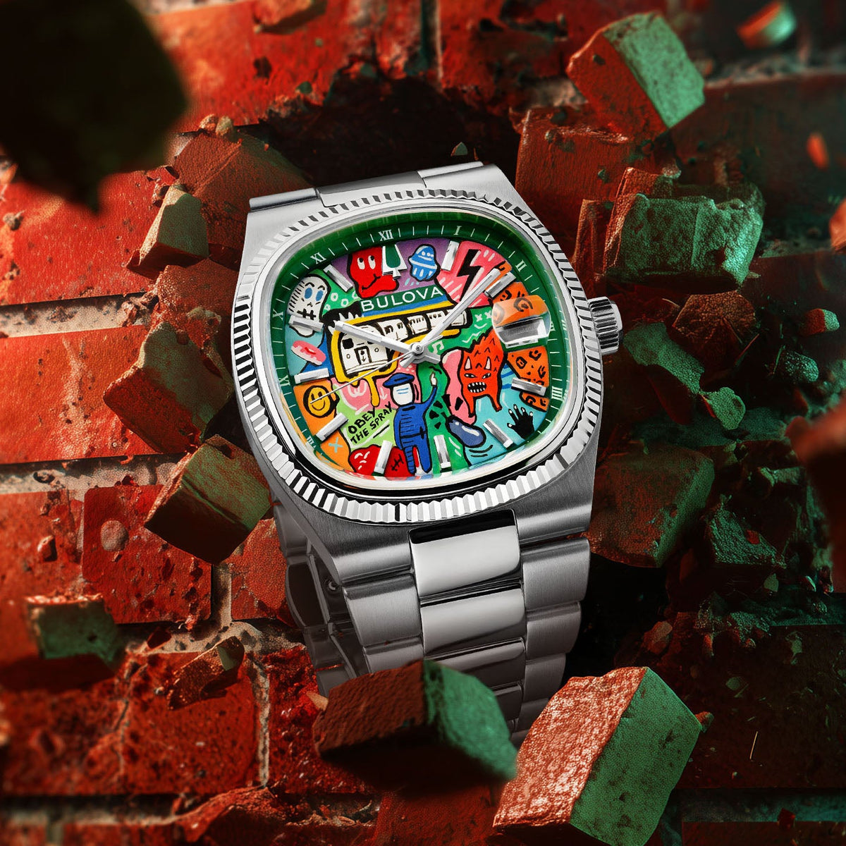 Bulova Super Seville Mural Verde