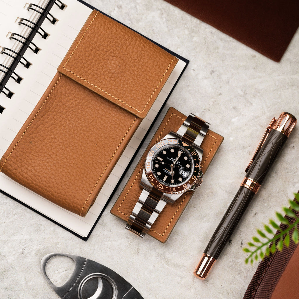 Chestnut Leather Watch Pouch
