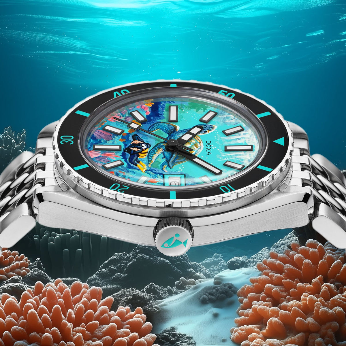 DOXA Aquamarine Reef Turtle