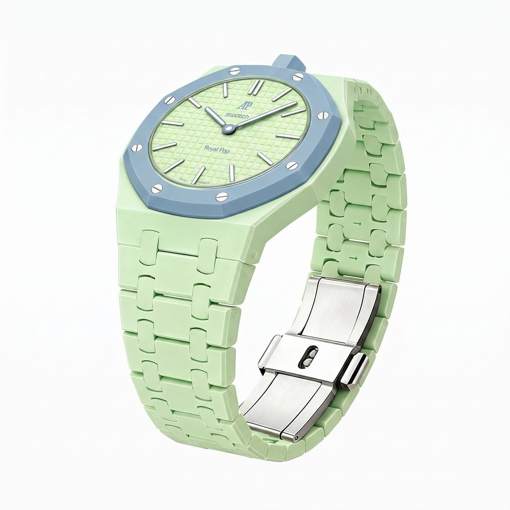 Bioceramic Strap & Case for AP X Swatch Royal Pop Blaue Acht