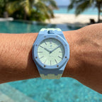 Rubber Strap & Case for AP X Swatch Royal Pop Blaue Acht