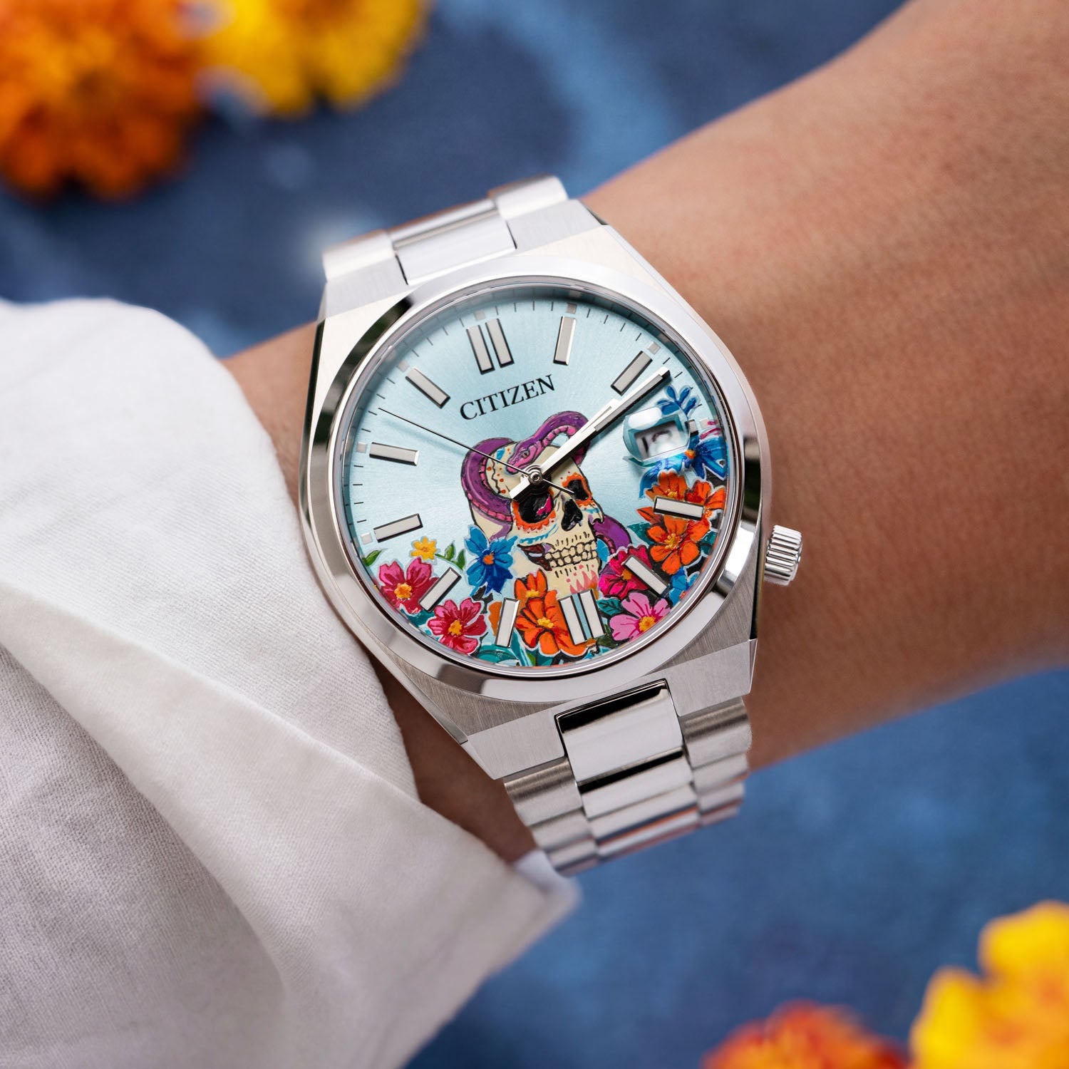 Citizen Tsuyosa Calavera Turquesa