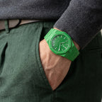 Bioceramic Strap & Case for AP X Swatch Royal Pop Green Eight