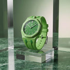 Rubber Strap & Case for AP X Swatch Royal Pop Green Eight