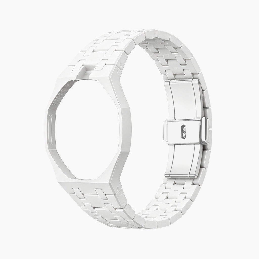 Bioceramic Strap & Case for AP X Swatch Royal Pop Huit Blanc