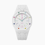 Bioceramic Strap & Case for AP X Swatch Royal Pop Huit Blanc