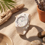 Bioceramic Strap & Case for AP X Swatch Royal Pop Huit Blanc