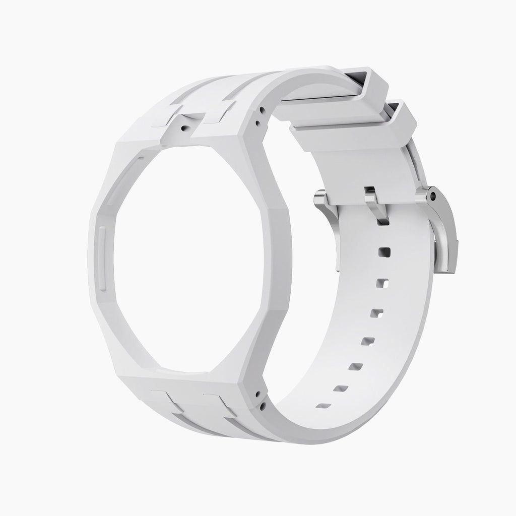 Rubber Strap & Case for AP X Swatch Royal Pop Huit Blanc