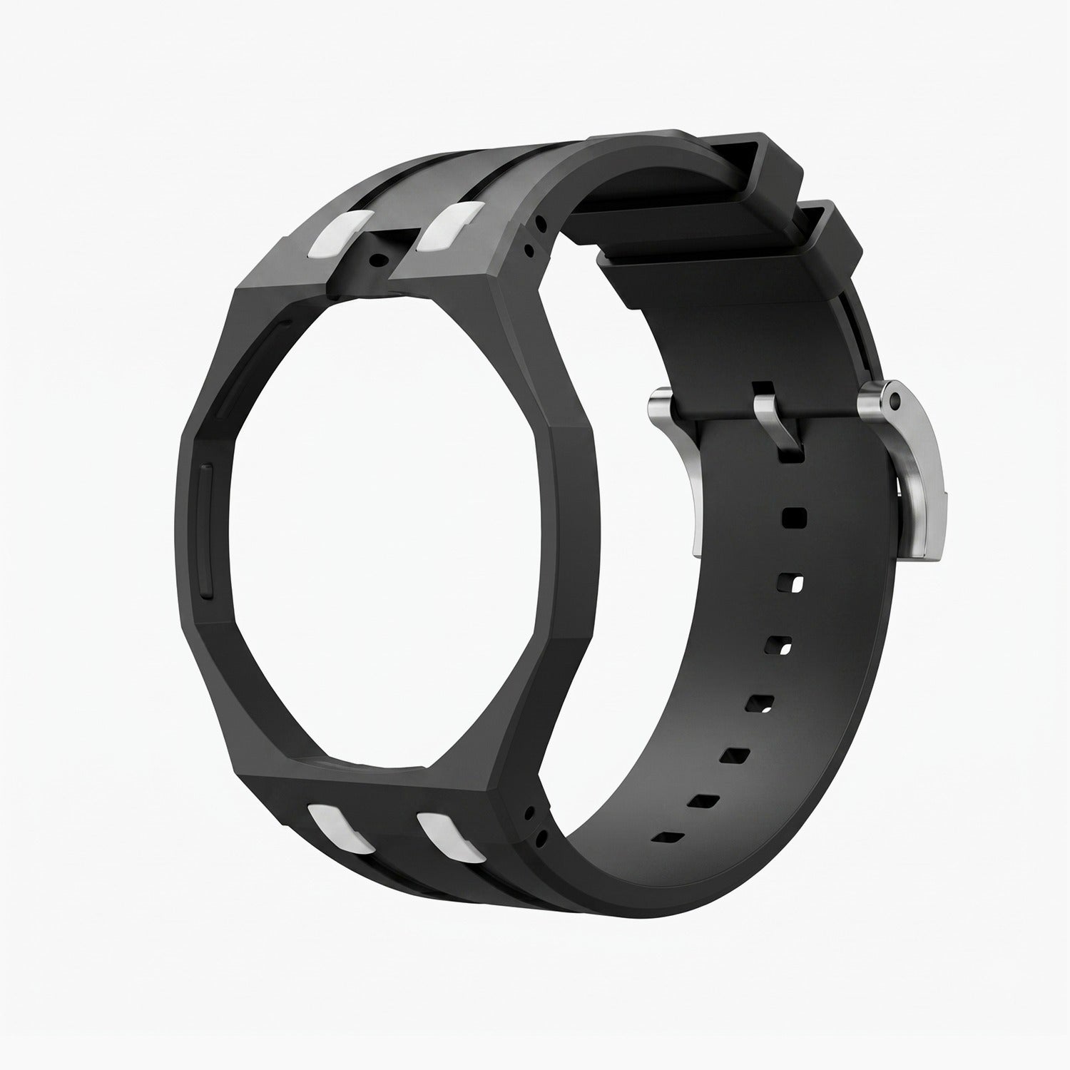 Rubber Strap & Case for AP X Swatch Royal Pop Ocho Negro