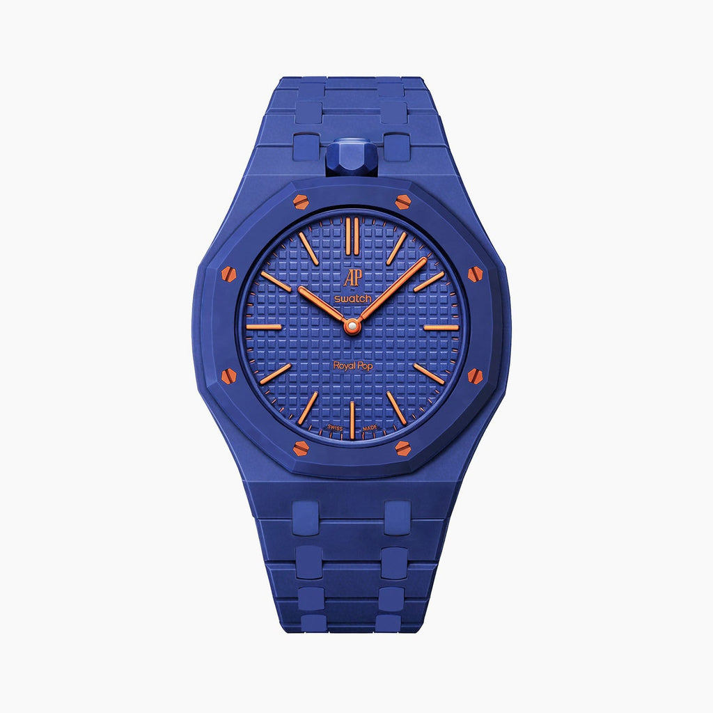 Bioceramic Strap & Case for AP X Swatch Royal Pop Orenji Hachi