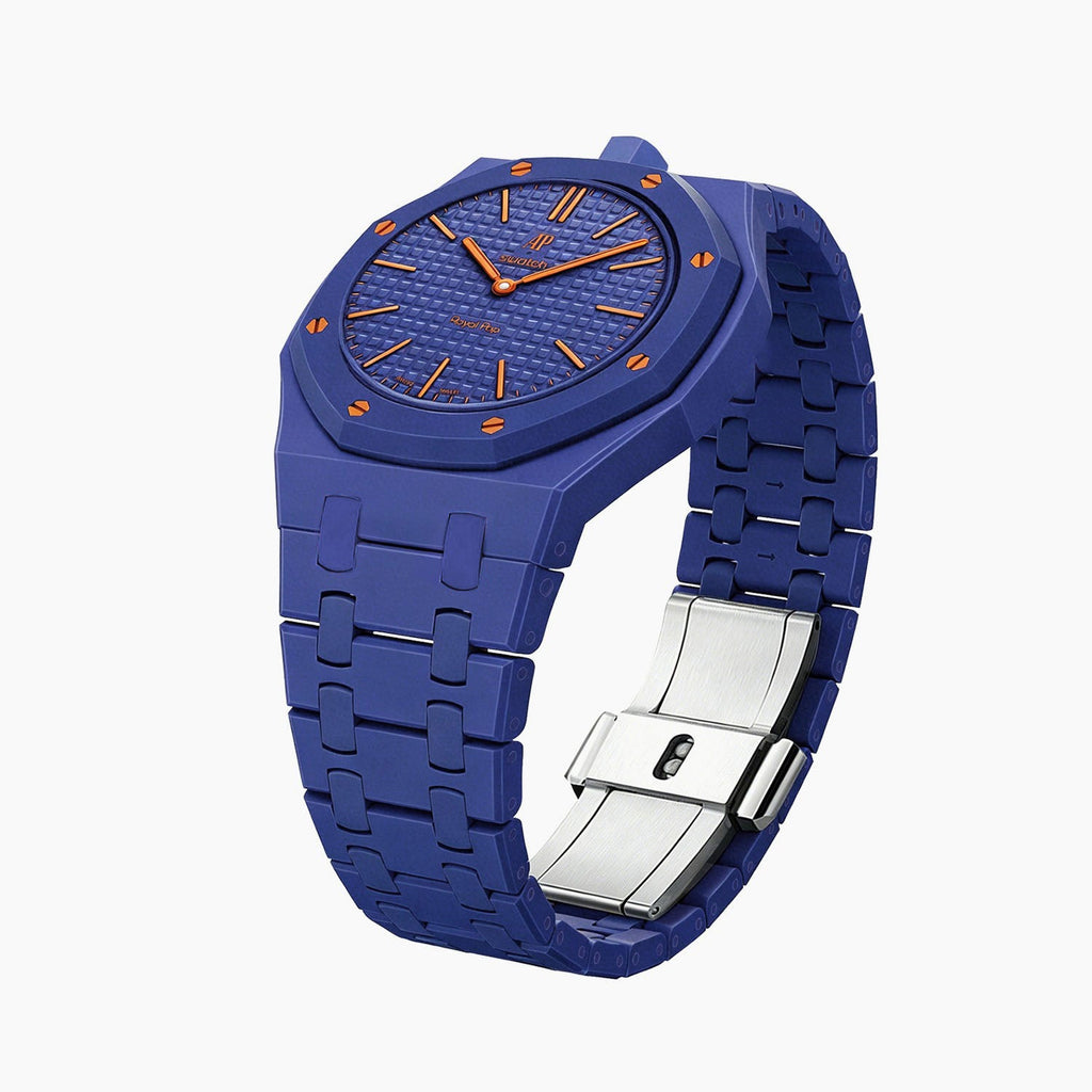 Bioceramic Strap & Case for AP X Swatch Royal Pop Orenji Hachi