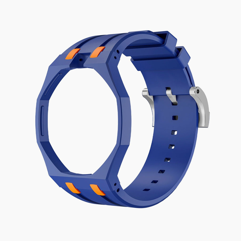 Rubber Strap & Case for AP X Swatch Royal Pop Orenji Hachi