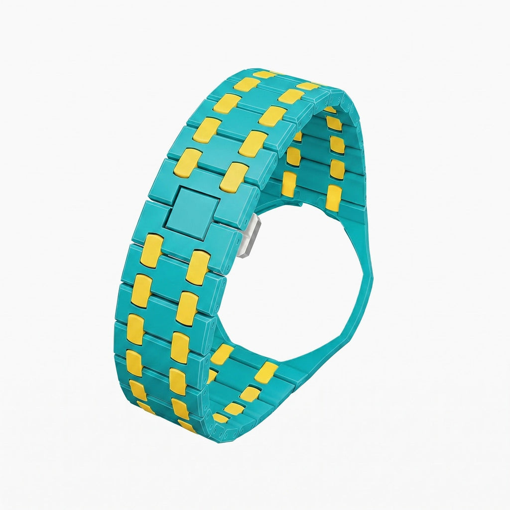 Bioceramic Strap & Case for AP X Swatch Royal Pop OTG Roz Teal