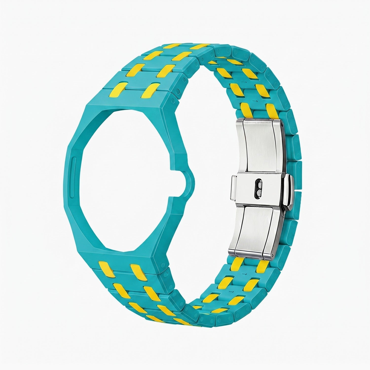 Bioceramic Strap & Case for AP X Swatch Royal Pop OTG Roz Teal
