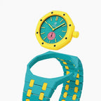Bioceramic Strap & Case for AP X Swatch Royal Pop OTG Roz Teal