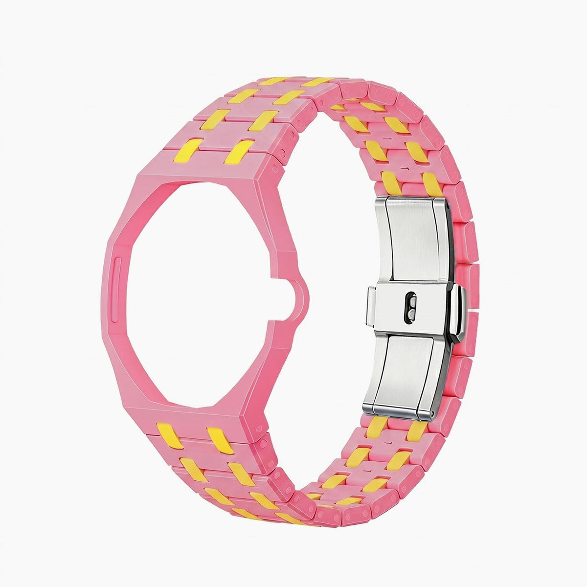 Bioceramic Strap & Case for AP X Swatch Royal Pop OTG Roz Pink