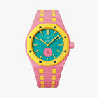 Bioceramic Strap & Case for AP X Swatch Royal Pop OTG Roz Pink