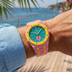 Bioceramic Strap & Case for AP X Swatch Royal Pop OTG Roz Pink