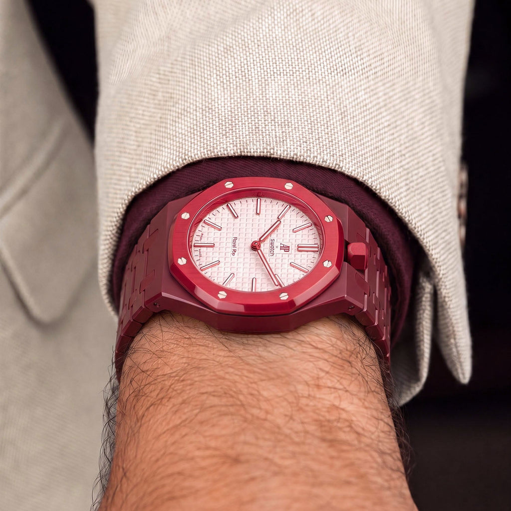 Bioceramic Strap & Case for AP X Swatch Royal Pop Otto Rosso