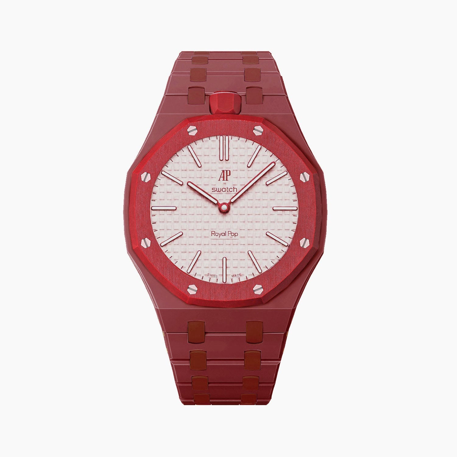 Bioceramic Strap & Case for AP X Swatch Royal Pop Otto Rosso