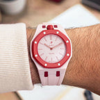 Rubber Strap & Case for AP X Swatch Royal Pop Otto Rosso