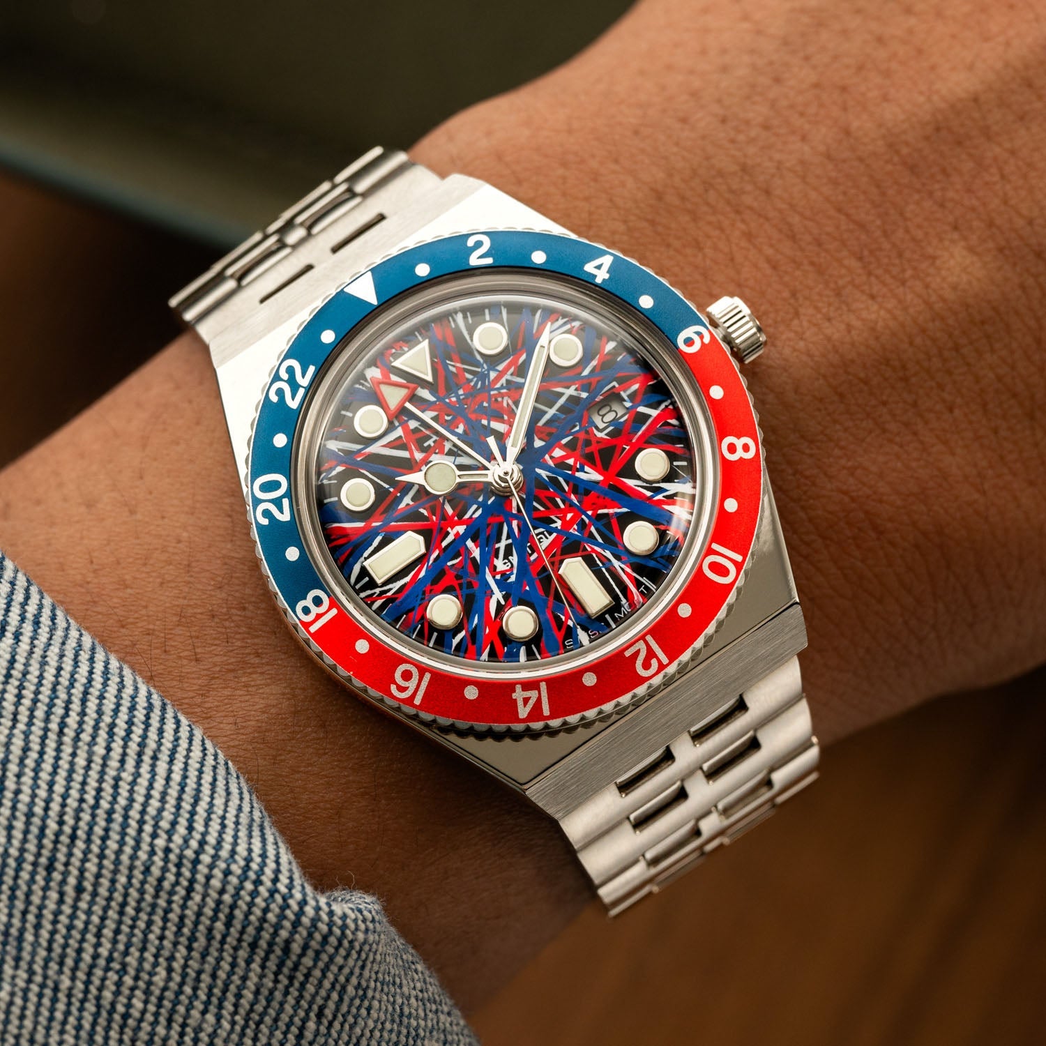 Timex Q GMT Crimson Tide