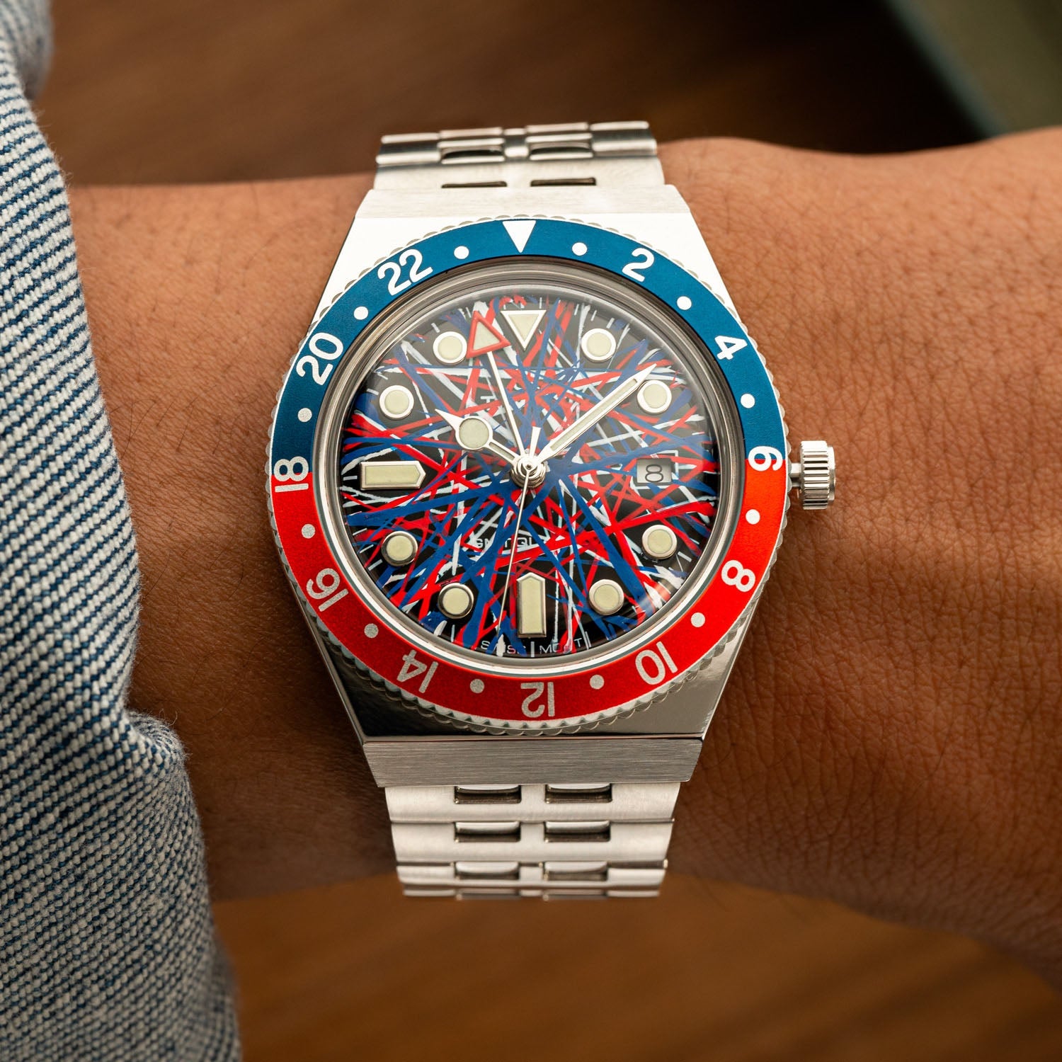 Timex Q GMT Crimson Tide