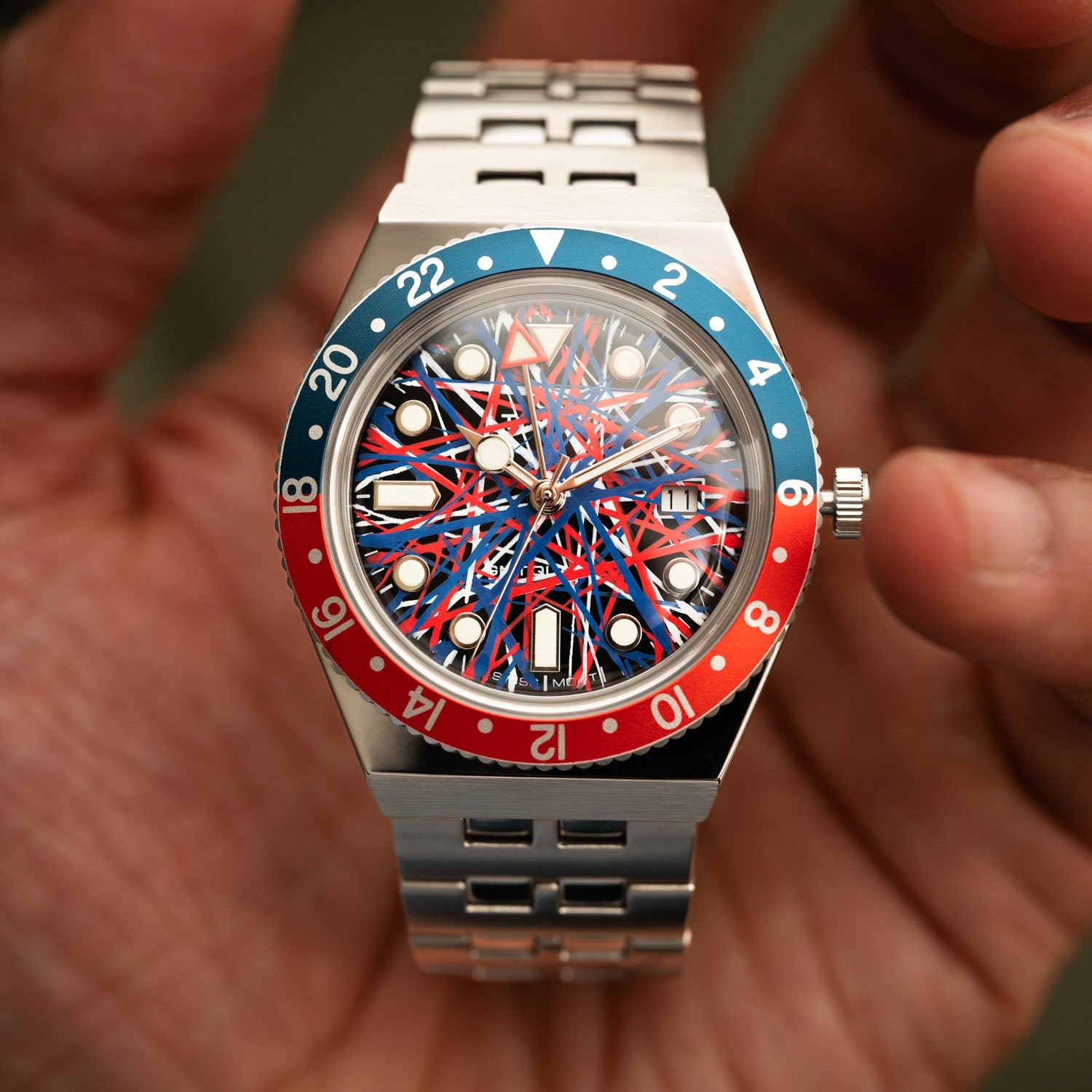 Timex Q GMT Crimson Tide