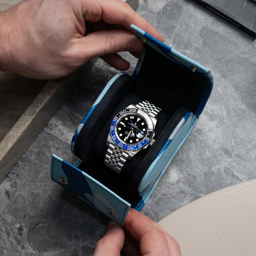 Azure Camo Watch Roll – One Watch