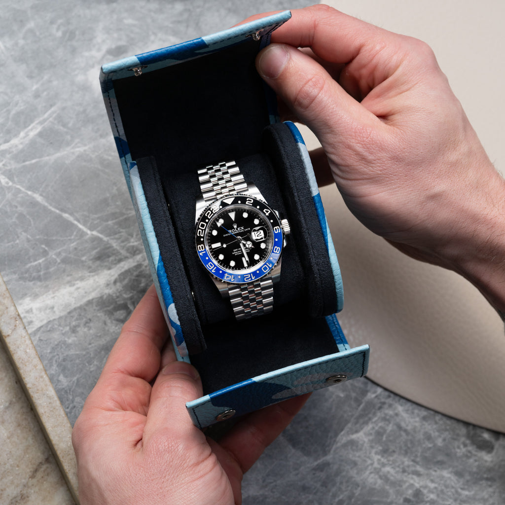 Azure Camo Watch Roll – One Watch