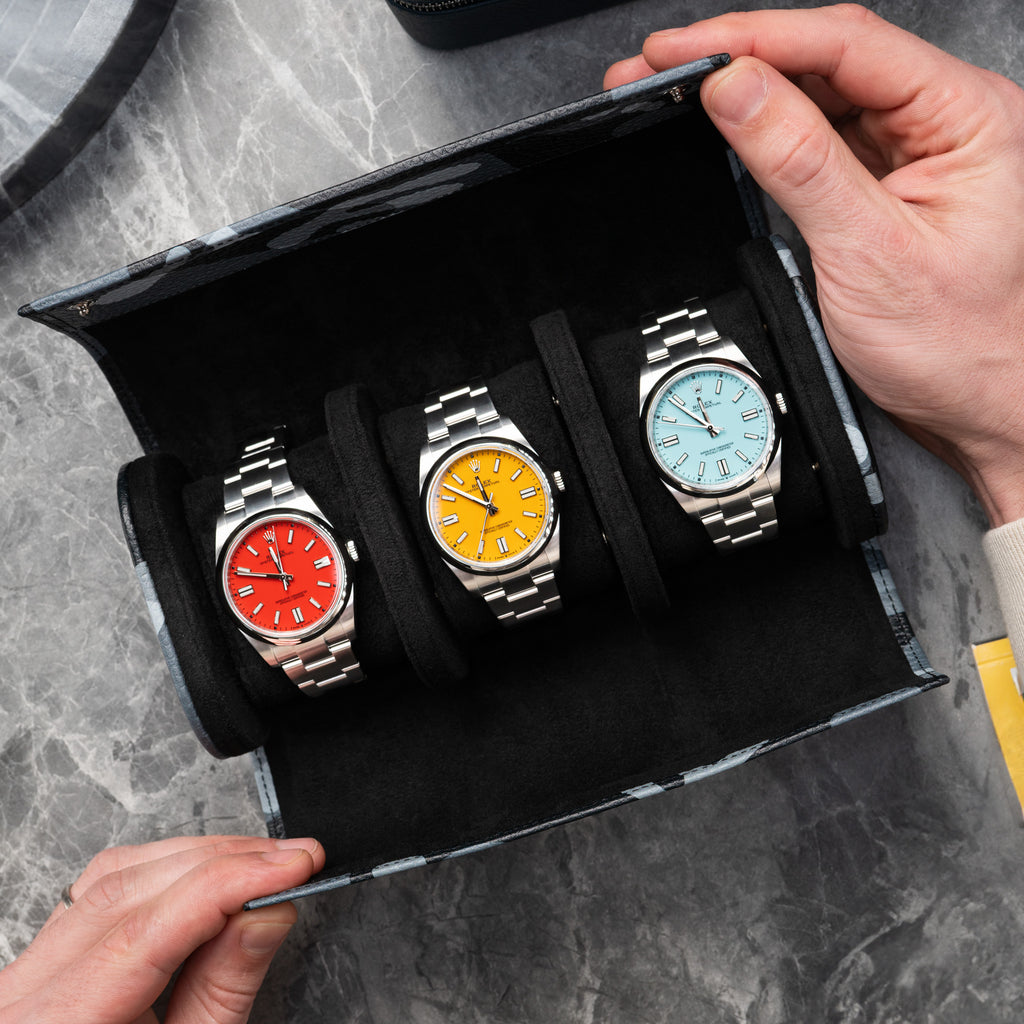 Stealth Camo Watch Roll – Three Watches