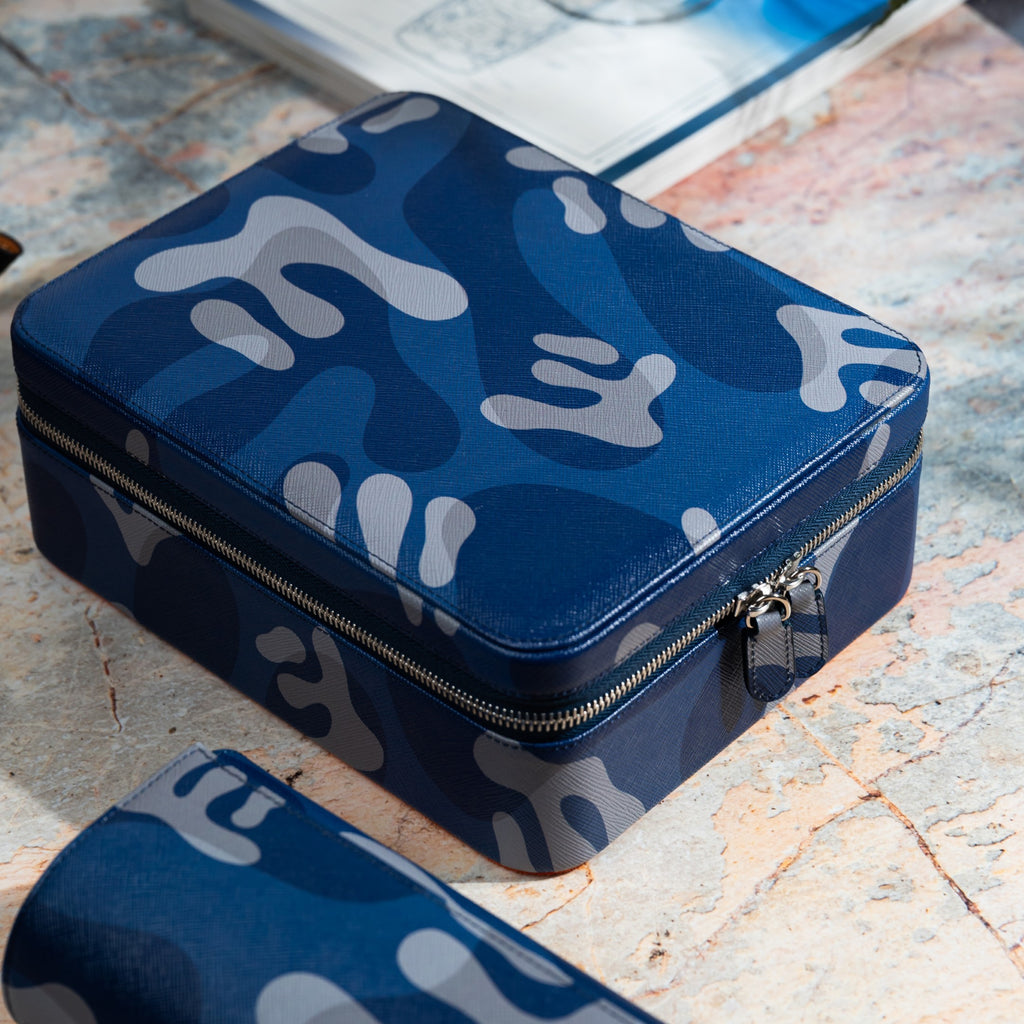 Blue Camo Watch Box – 6 Watches