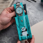 Teal Panda Watch Pouch