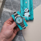 Teal Panda Watch Pouch