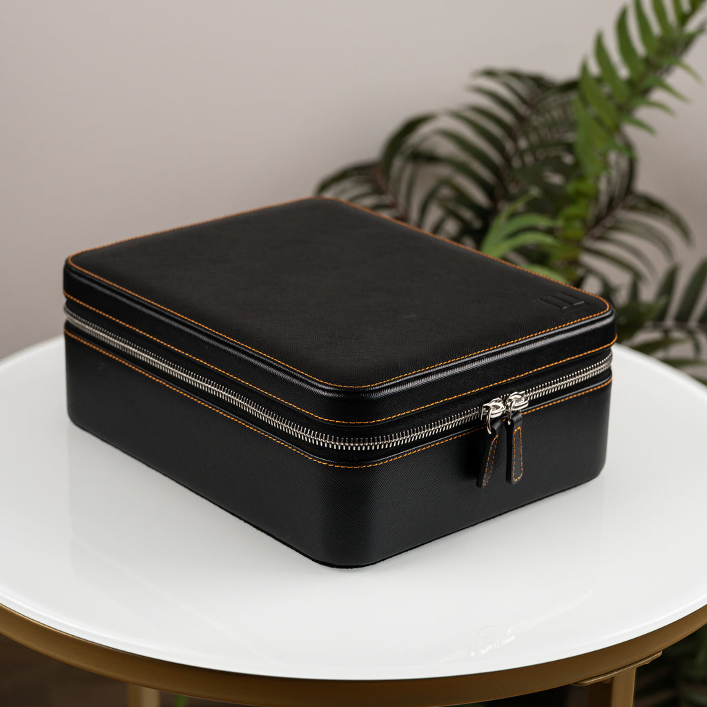 Black Saffiano Watch Box – 6 Watches