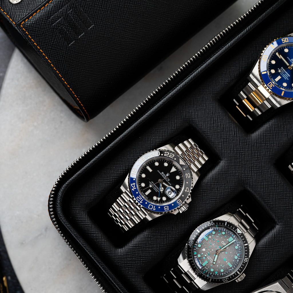 Black Saffiano Watch Box – 6 Watches