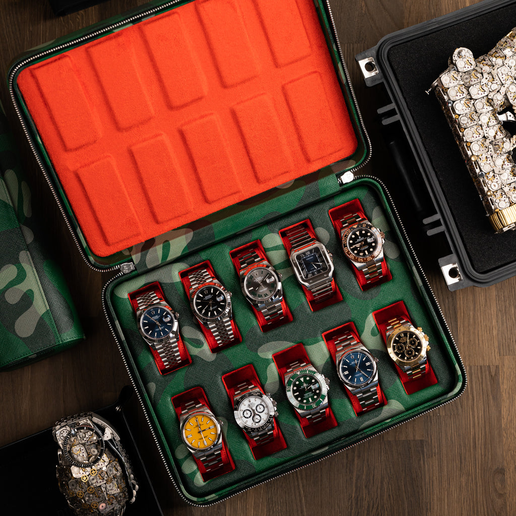 Green Camo Watch Box – 10 Watches