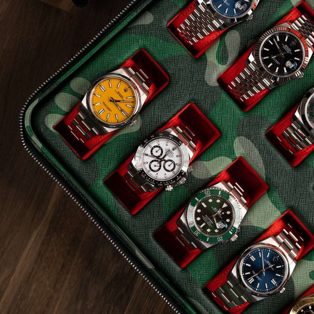 Green Camo Watch Box – 10 Watches