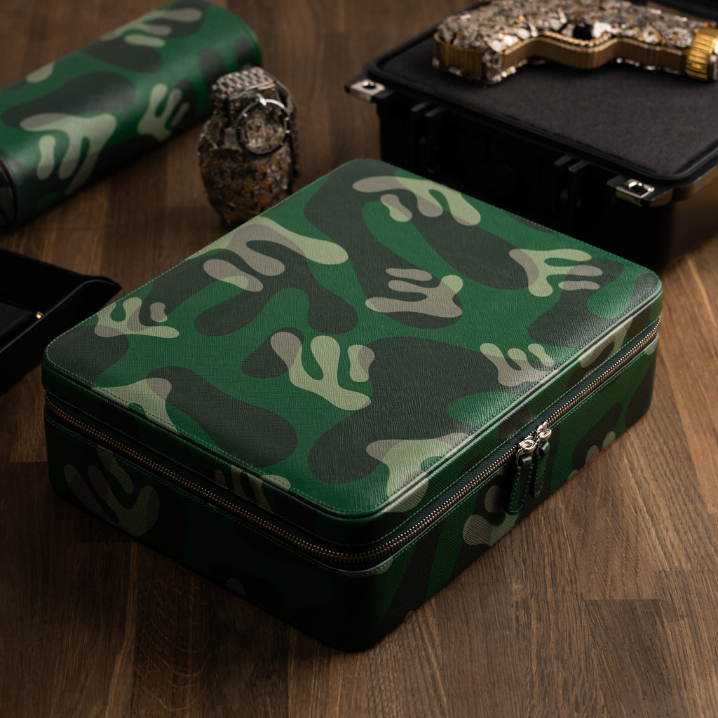 Green Camo Watch Box – 10 Watches