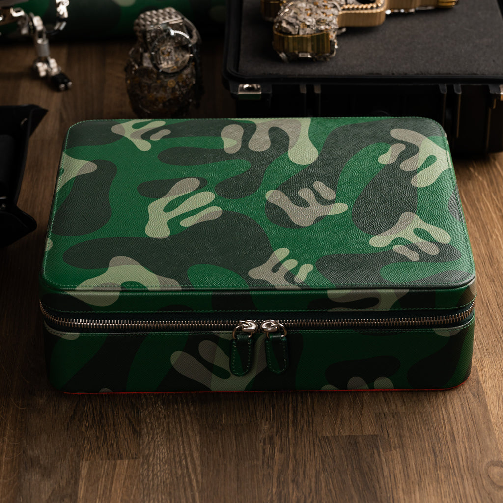 Green Camo Watch Box – 10 Watches